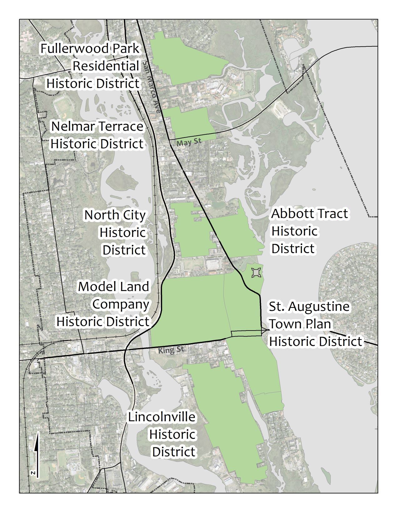 Map of National Register Historic Districts
