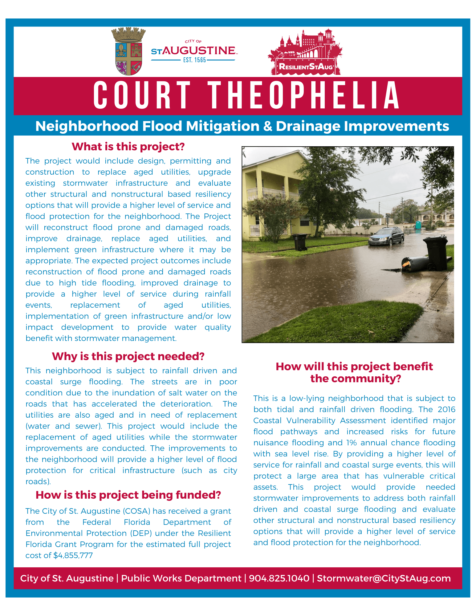 Court Theophelia Neighborhood Drainage Project