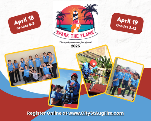 2025 Spark The Flame fire camp graphic