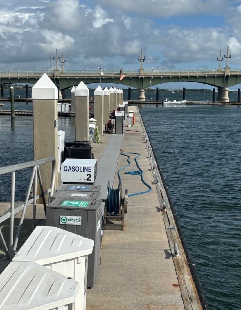 Marina fuel dock