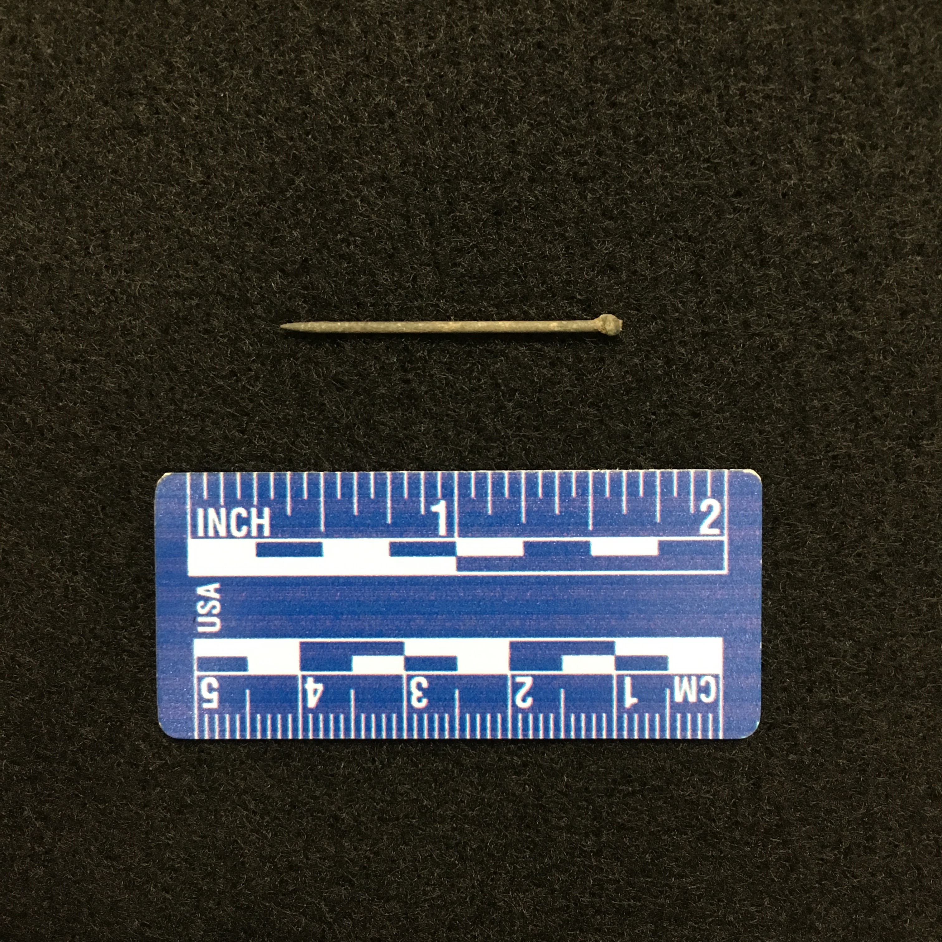 A 1.25" Shroud Pin Recovered from Excavations